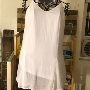 White flowy date night dress